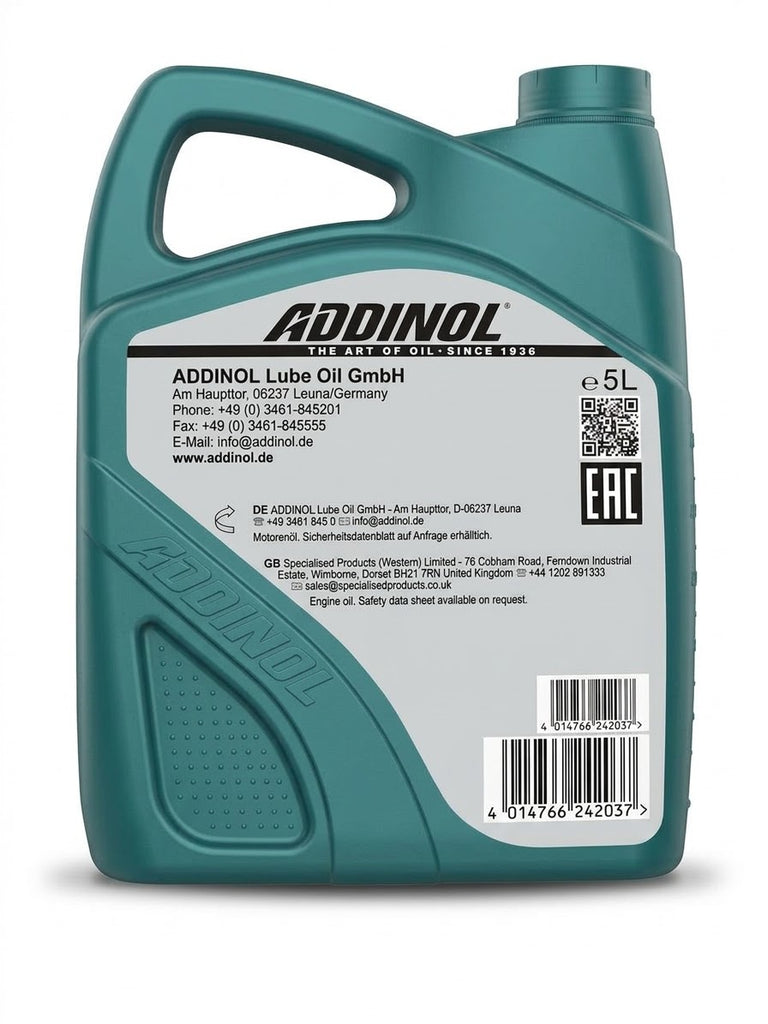 Addinol 5W-40 Commercial Engine Oil 0540 E7 5 Liter