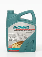 Load image into Gallery viewer, ADDINOL Professional 0530 E8/E11 (SAE 5W-30) 5L