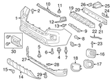 TOYOTA TACOMA FRONT FASCIA BUMPER 2016-2023