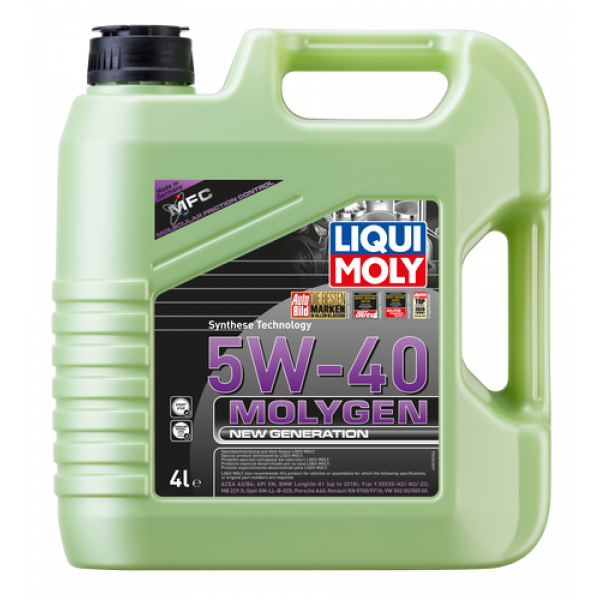 LIQUI MOLY ENGINE OIL MOLYGEN 5W-40 4 LITER - Hashmi Automart