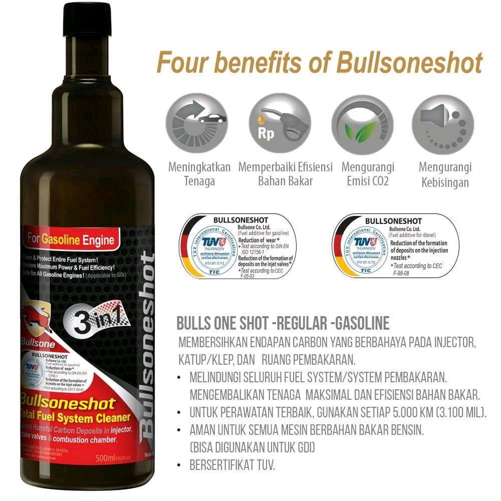 Bullsone Total Fuel System Cleaner for Gasoline Engine Bullsoneshot - Hashmi Automart