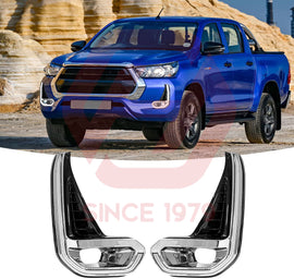 FOG LAMP COVER DRL with 2 COLORS WHITE/YELLOW FOR HILUX REVO 2021