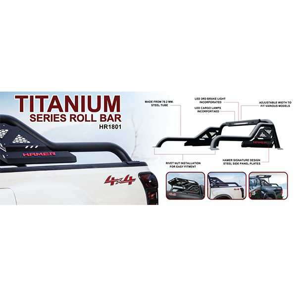 HAMER TITANIUM SERIES ROLL BAR - Hashmi Automart