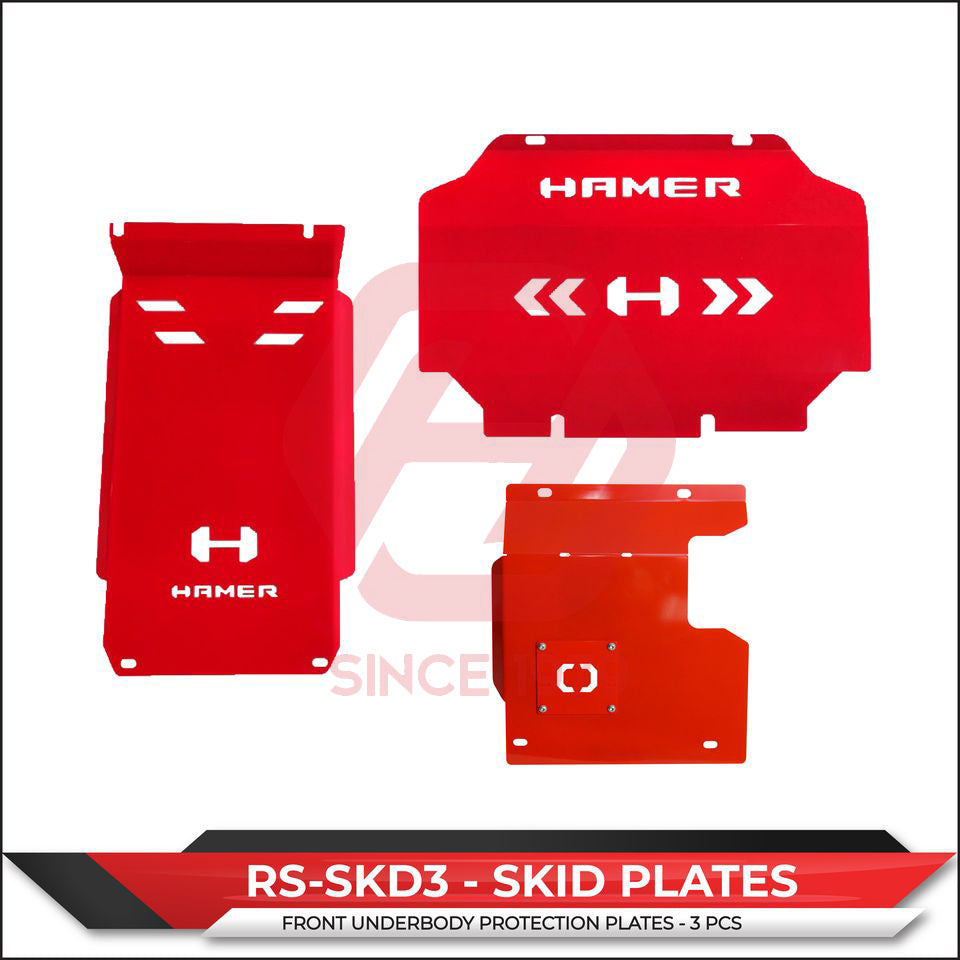 HAMER FRONT SKID PLATE 3 PCS SET FOR REVO